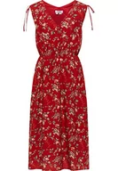 Sukienki - usha FESTIVAL Damska sukienka midi z kwiatowym nadrukiem, czerwony, wielokolorowy, M - miniaturka - grafika 1