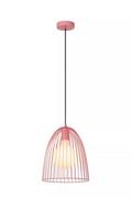 Lampy sufitowe - Lucide Macarons 74417/01/66 lampa wisząca zwis 1x40W E27 różowa - miniaturka - grafika 1