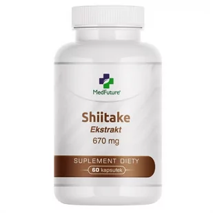 Shiitake ekstrakt 670 mg x 60 kaps (MedFuture) - Serce i układ krążenia - miniaturka - grafika 1