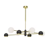 Lampy sufitowe - Rozłożysta lampa wisząca z okrągłymi kloszami JUP 1971 z serii MOKA - miniaturka - grafika 1