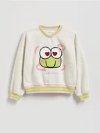 Bluzy dla dziewczynek - Reserved - Bluza Hello Kitty and friends - złamana biel - miniaturka - grafika 1