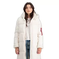 Kurtki damskie - ALPHA INDUSTRIES Damska kurtka zimowa Puffer Coat Zh Wmn, Jet Stream White, XL - miniaturka - grafika 1