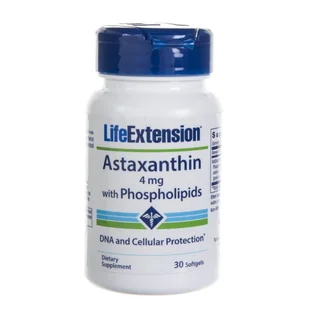 Life Extension Life Extension Astaksantyna z fosfolipidami 4 mg - 30 kapsułek LE01923 - Witaminy i minerały - miniaturka - grafika 2