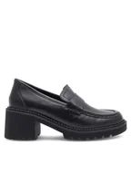 Półbuty damskie - Sergio Bardi Loafersy KAP-C1061-01SB Czarny - miniaturka - grafika 1