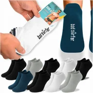 Skarpetki męskie - BAD SURFER Skarpety Męskie Stopki Sneaker Zestaw Bawełna 9 par 39/42 - miniaturka - grafika 1