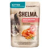 Mokra karma dla kotów - Bezzbożowa mokra karma dla kociąt bogata w łososia w sosie Shelma 85g - miniaturka - grafika 1