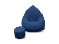 Pufy i podnóżki - Pufa sako XXXXL worek + gratis outdoor granat - miniaturka - grafika 1