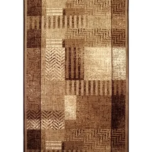 Chodnik dywanowy na mb Essenza brązowy szer. 67 cm - Wykładziny - miniaturka - grafika 1