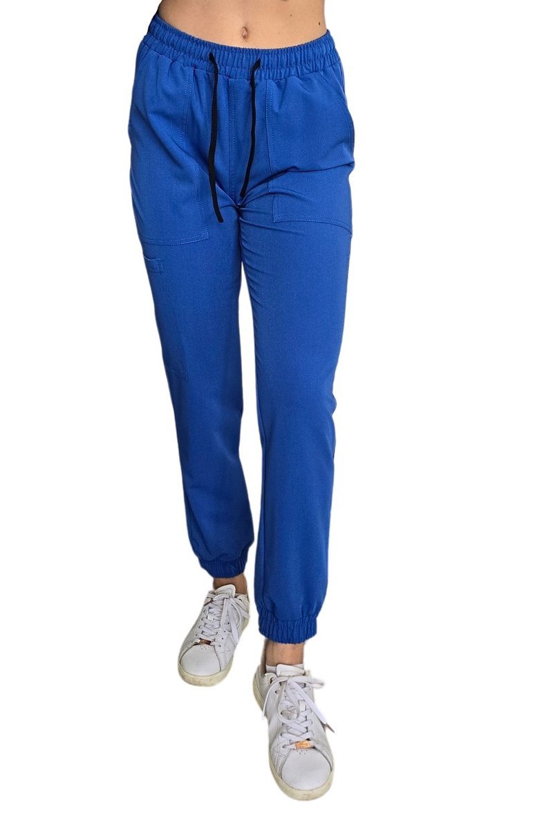 Joggery medyczne chabrowe casual premium roz. XL