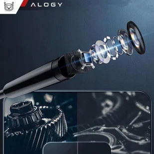 Kamera inspekcyjna endoskopowa micro USB + USB-C + USB Full HD 5m 8mm Endoskop Alogy Hard Wire - Pozostałe akcesoria do telefonów - miniaturka - grafika 10