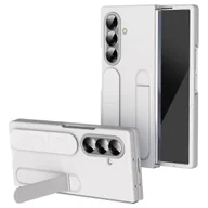 Etui i futerały do telefonów - Do Samsung Galaxy Z Fold7 5G Etui na telefon Podpórka Opaska na nadgarstek PC Silikonowa osłona telefonu komórkowego Biały - miniaturka - grafika 1