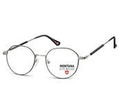 Okulary korekcyjne, oprawki, szkła - Okulary korekcyjne oprawki optyczne zerówki Montana MM593F grafitowe - miniaturka - grafika 1