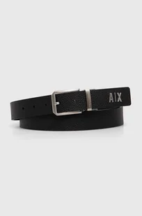Armani Exchange pasek skórzany dwustronny męski kolor czarny 951411 4F891 - Paski - miniaturka - grafika 1