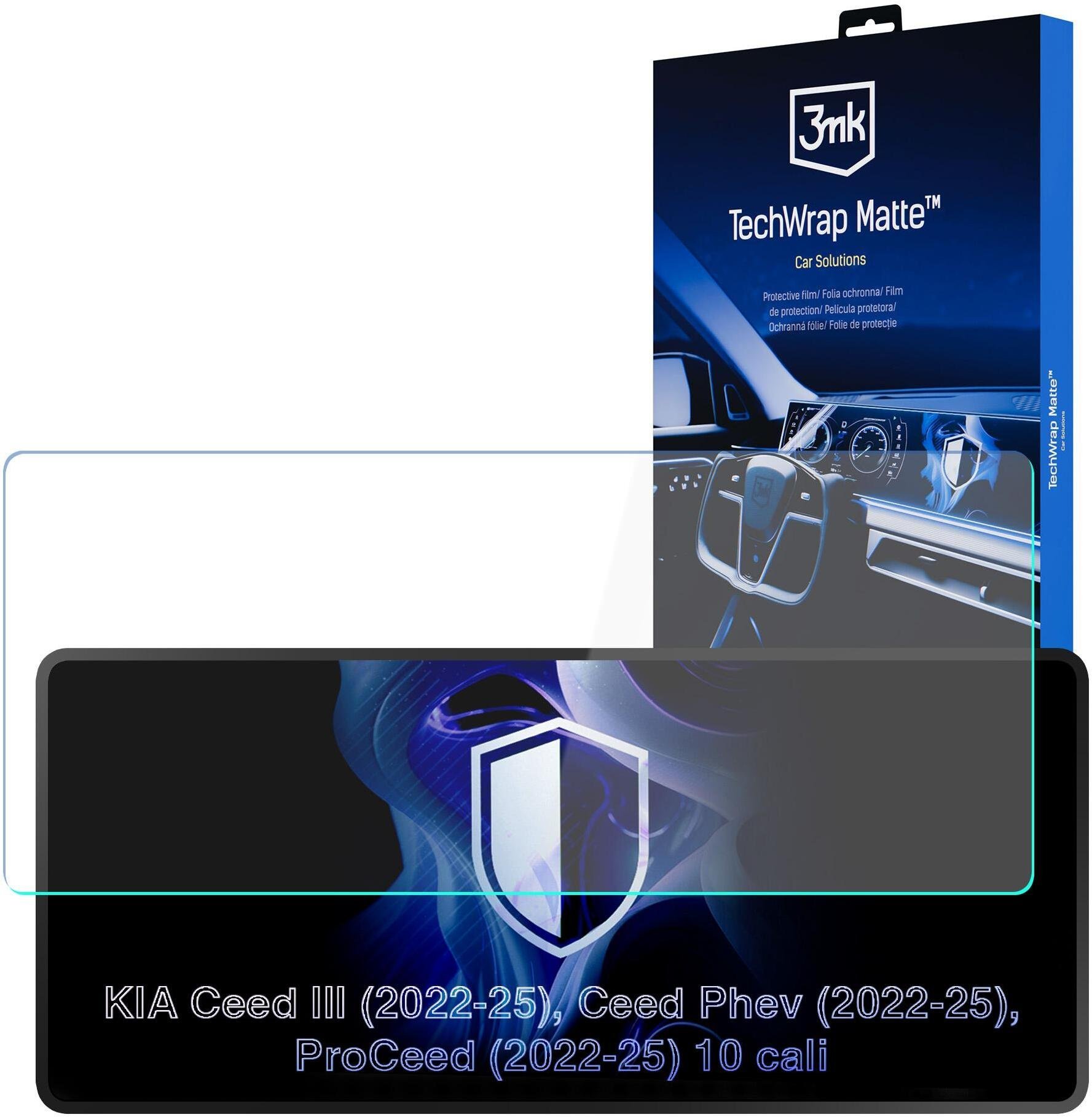 3MK Kia Ceed III 2022- TechWrap Matte Center Display