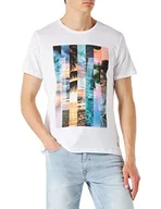 Koszulki męskie - Blend T-shirt męski 20714065, 110601/Bright White, S - miniaturka - grafika 1