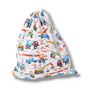 Torby szkolne - Worek na buty worek na kapcie do szkoły koparki traktory - miniaturka - grafika 1