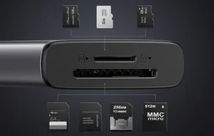 Adapter 7w1 UGREEN Hub USB do 2x USB-A 3.2, USB-C 3.2, SD/TF, PD - Huby USB - miniaturka - grafika 6