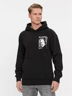 Bluzy męskie - Calvin Klein Jeans Bluza Modern Metals Graphic J30J324626 Czarny Regular Fit - miniaturka - grafika 1