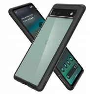 Etui i futerały do telefonów - Spigen Etui Ultra Hybrid do Pixel 6A przezroczysto-czarne - miniaturka - grafika 1
