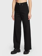 Spodnie damskie - Calvin Klein Jeansy K20K205061 Czarny Relaxed Fit - miniaturka - grafika 1
