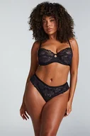 Majtki damskie - Hunkemöller Stringi bokserki Sophia Czarny - miniaturka - grafika 1