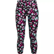 Legginsy - Legginsy dziewczęce Under Armour HG Armour Printed Ankle Crop - miniaturka - grafika 1