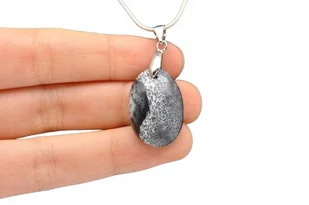* OPAL DENDRYTOWY O CIEKAWYM WZORZE PIĘKNA ZAWIESZKA NR 11 * - Wisiorki - miniaturka - grafika 1