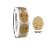 Scrapbooking - Naklejki Ozdobne Okrągłe Thank You 20 Szt. - miniaturka - grafika 1