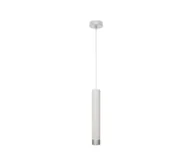 Lampy sufitowe - LED Żyrandol na lince TUBA 1xGU10/4,8W/230V biały/matowy chrom - miniaturka - grafika 1