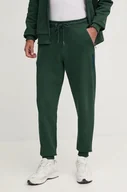 Spodnie męskie - Calvin Klein spodnie dresowe bawełniane kolor zielony z aplikacją K10K113579 - miniaturka - grafika 1