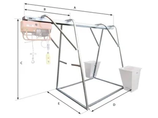 FANMART Wciągarka budowlana elektryczna (udźwig: 800 kg, długość liny: 2 x 25m, moc: 2,2 kW) 47681814 - Wciągarki - miniaturka - grafika 2