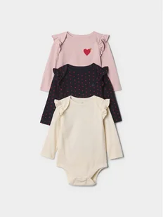 Gap Komplet 3 par body 601102-01 Kolorowy Regular Fit - Body dla niemowląt - miniaturka - grafika 1