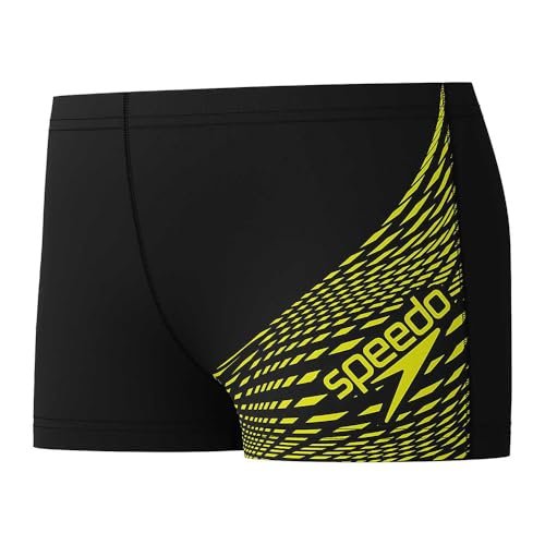 Speedo Chłopięca Medley Logo Aquashort, Hyper Yellow, 11-12