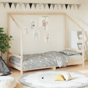 vidaXL vidaXL Rama łóżka dla dzieci, 90x200 cm, drewno sosnowe - Łóżka dla dzieci i młodzieży - miniaturka - grafika 1