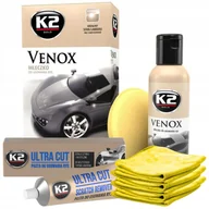Kosmetyki samochodowe - Pasta do usuwania rys na lakierze mleczko pad Zestaw K2 Ultra Cut Venox - miniaturka - grafika 1