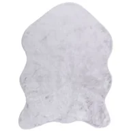 Dywany - Dywan sztuczna skóra Rabbit puszysty 120 x 160 cm szary - miniaturka - grafika 1