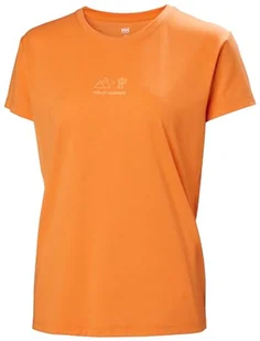 Helly Hansen Damska koszulka z grafiką W Skog z recyklingu - pomarańcza Poppy, S - Koszulki i topy damskie - miniaturka - grafika 1