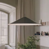 Lampy sufitowe - Lampa wisząca New Works LED Brolly, Ø 90 cm, czarna, aluminium - miniaturka - grafika 1