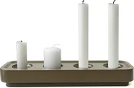 Świeczniki - Świecznik Stumpastaken Long brązowe aluminium - miniaturka - grafika 1