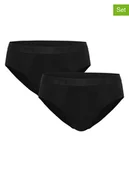 Majtki męskie - Fila Slipy (2 pary) w kolorze czarnym - miniaturka - grafika 1