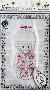 Naprasowanka mała ćwiekowa Laleczka Kokeshi - Pasmanteria - miniaturka - grafika 1