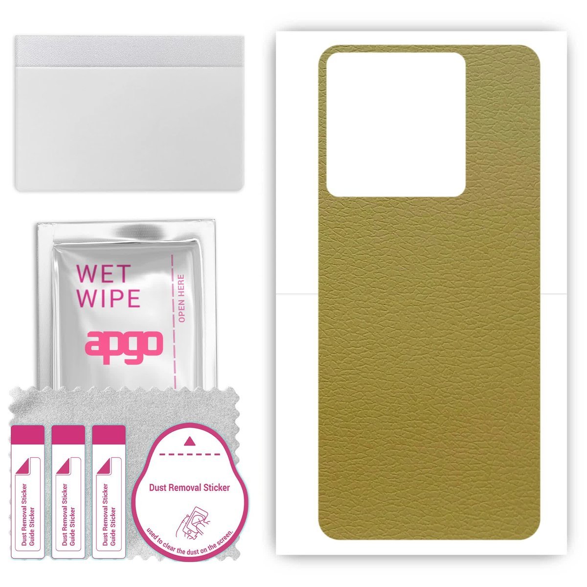 Folia naklejka skórka strukturalna na TYŁ do Xiaomi Redmi Note 13 5G - Skóra Oliwkowa - apgo SKINS