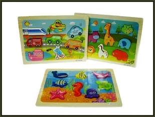 Hipo Puzzle kształty 23x30 3 wzory XQ1521-23 cena za 1 szt - Puzzle - miniaturka - grafika 1