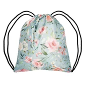 Torby szkolne - Incood, Worek, Turkusowy, Róże - miniaturka - grafika 1