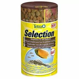 Tetra Selection (główna mieszanka karmy w 4 gatunkach ryb ozdobnych wszystkich stref wodnych), 2 sztuki w opakowaniu (2 x puszka 250 ml) - Pokarm dla ryb - miniaturka - grafika 1