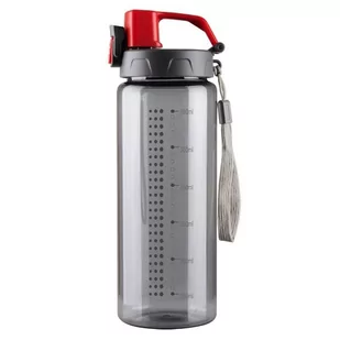 Bidon Feelsogood 600 ml, czerwony/szary - Shakery i bidony sportowe - miniaturka - grafika 1