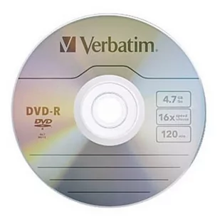 Płyta DVD+R 4,7gb VERBATIM azo x16 50szt -43550- - Nośniki danych - miniaturka - grafika 1