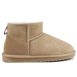 Buty damskie Emu Australia Stinger Micro W10937SAND - beżowe - Botki damskie - miniaturka - grafika 1