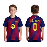 Piłka nożna - TWÓJ NAPIS Koszulka piłkarska Barcelona LEWANDOWSKI YAMAL dziecięca wzór 2026 - miniaturka - grafika 1