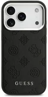 Etui i futerały do telefonów - Guess Peony Hot Stamp Script MagSafe Case for iPhone 17 Pro Max Black - miniaturka - grafika 1